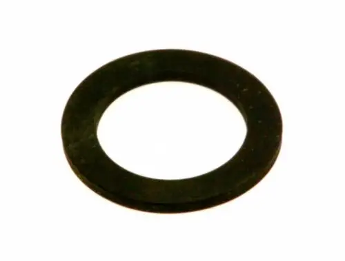 Schwarze Dichtung von Bosch, ringförmig mit innerem Loch in der Mitte. Eignet sich für verschiedene Anwendungen in der Technik.